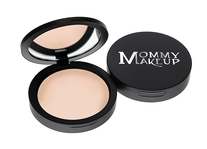 Mineral Dual Powder in Cuddle (Light/Medium) | 4-in-1 Pressed Mineral Foundation with SPF 15 for Flawless Glow & Soft Looking Skin | Oil Free, Talc Free, Gluten Free | 0.45 Oz | by Mommy Makeup-BrightBean Baby