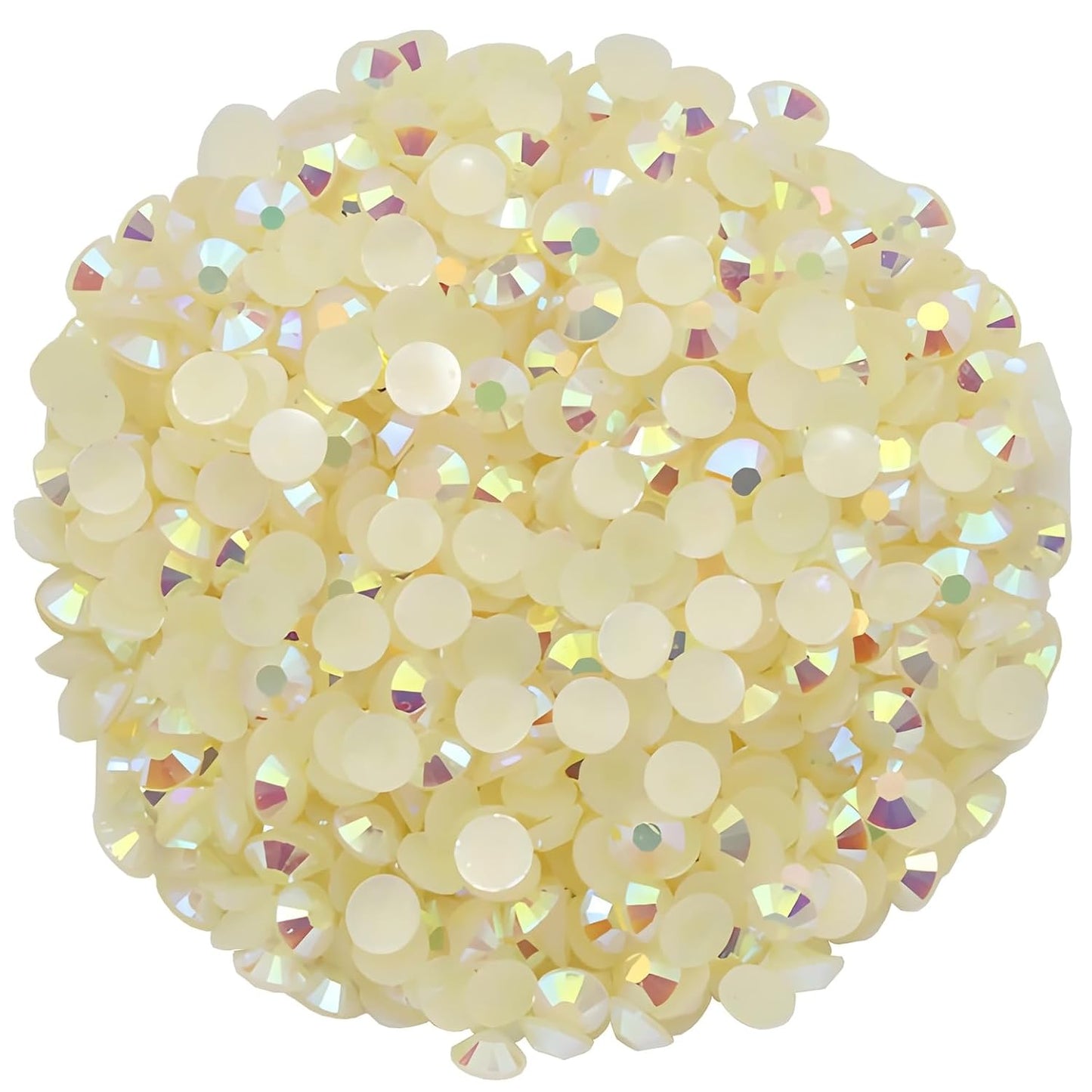 4500 Pcs SS6 2mm AB Flatback Rhinestones for Nails Art Crafts Glitter Round Shine Gems Crystals DIY Clothes Shoes （Champagne AB）-BrightBean Baby