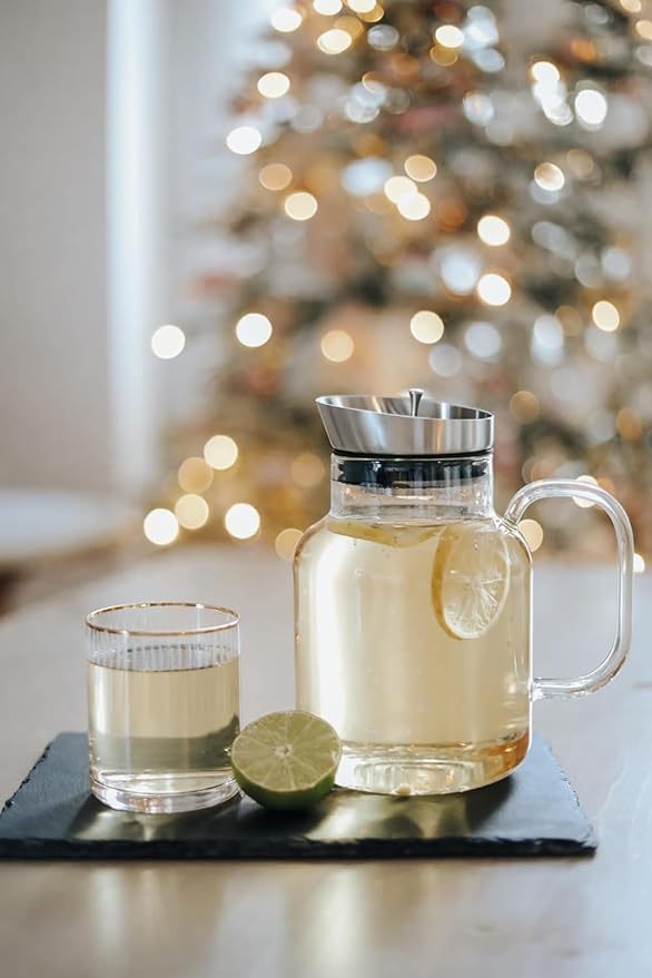 Teabloom 100% Plastic-Free Extra-Large Multi-Brew Borosilicate Glass Teapot + Kettle + Pitcher – Steep and Serve Hot Tea, Iced Tea, Cold Brew Tea and Fruit Infused Water – Legacy Tea Maker