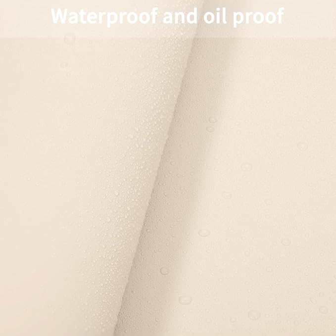 Dresser Protector Top - Can Be Used On Both Sides Waterproof and Easy to Clean Good Flatness Used for Dresser Table(Off White+Light Gray 10x39)