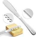 Butter Spreader Knife for Cold Butter above 20℉, Butter Slicer, Butter Curler, Butter Grater, Butter Blade (1 knife)