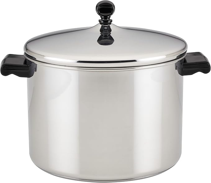 Farberware Classic Stainless Steel 8-Quart Stockpot with Lid - Silver