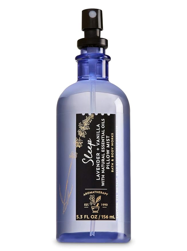 Bath and Body Works Aromatherapy Pillow Mist Lavender Vanilla (Retired Fragrance) 5.3 Fl Oz-BrightBean Baby