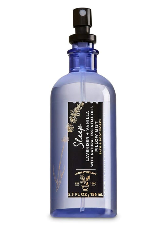 Bath and Body Works Aromatherapy Pillow Mist Lavender Vanilla (Retired Fragrance) 5.3 Fl Oz-BrightBean Baby