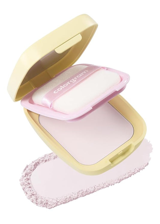 Colorgram Sebum Retouching Blur Pact | Poreless-Looking Pressed Setting Face Powder for Normal to Oily Skin, Provides Weightless, Matte Finish with Soft Focus Effect-BrightBean Baby