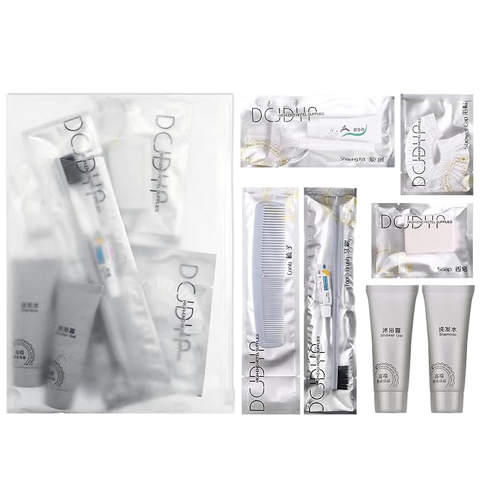 Hygiene Kit, Hygiene Kit Bulk, Individually Packed,The Travel Hygiene Kit Is Fully Equipped, Convenient For Personal Washing, Convenience Kits Suitable For Hotel, Home, Camping, Travel ( Pack-12)-BrightBean Baby