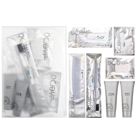 Hygiene Kit, Hygiene Kit Bulk, Individually Packed,The Travel Hygiene Kit Is Fully Equipped, Convenient For Personal Washing, Convenience Kits Suitable For Hotel, Home, Camping, Travel ( Pack-12)-BrightBean Baby