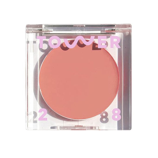 Tower 28 Beauty BeachPlease Cream Blush for Cheeks and Lips - Multi-Purpose Lip and Cheek Tint in Rosy Nude - for Sensitive Skin – Color MAGIC HOUR, Luminous Finish-BrightBean Baby