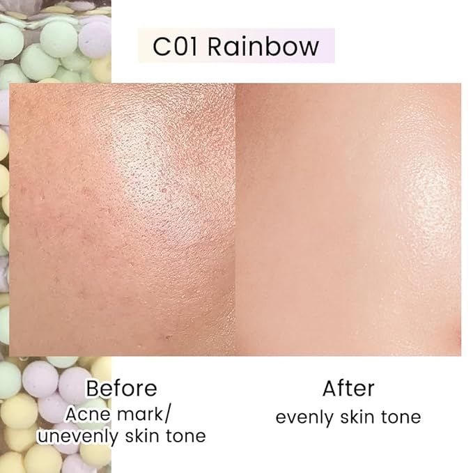 CATKIN Skin Tone Corrector Makeup Primer, Isolation Cream, 3 IN 1 Skin Tone Correcting, 73% Moisturizing Essence, Oil Control Primer For Flawless & Poreless Face Makeup Base Oil Free Formula-BrightBean Baby