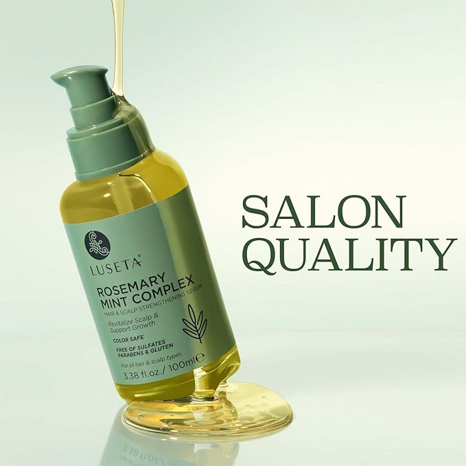 Luseta Rosemary Oil for Hair Growth - Strengthening and Moisturizing Formula for Thinning, Damaged Hair and Split Ends - Color Safe (3.38oz)-BrightBean Baby