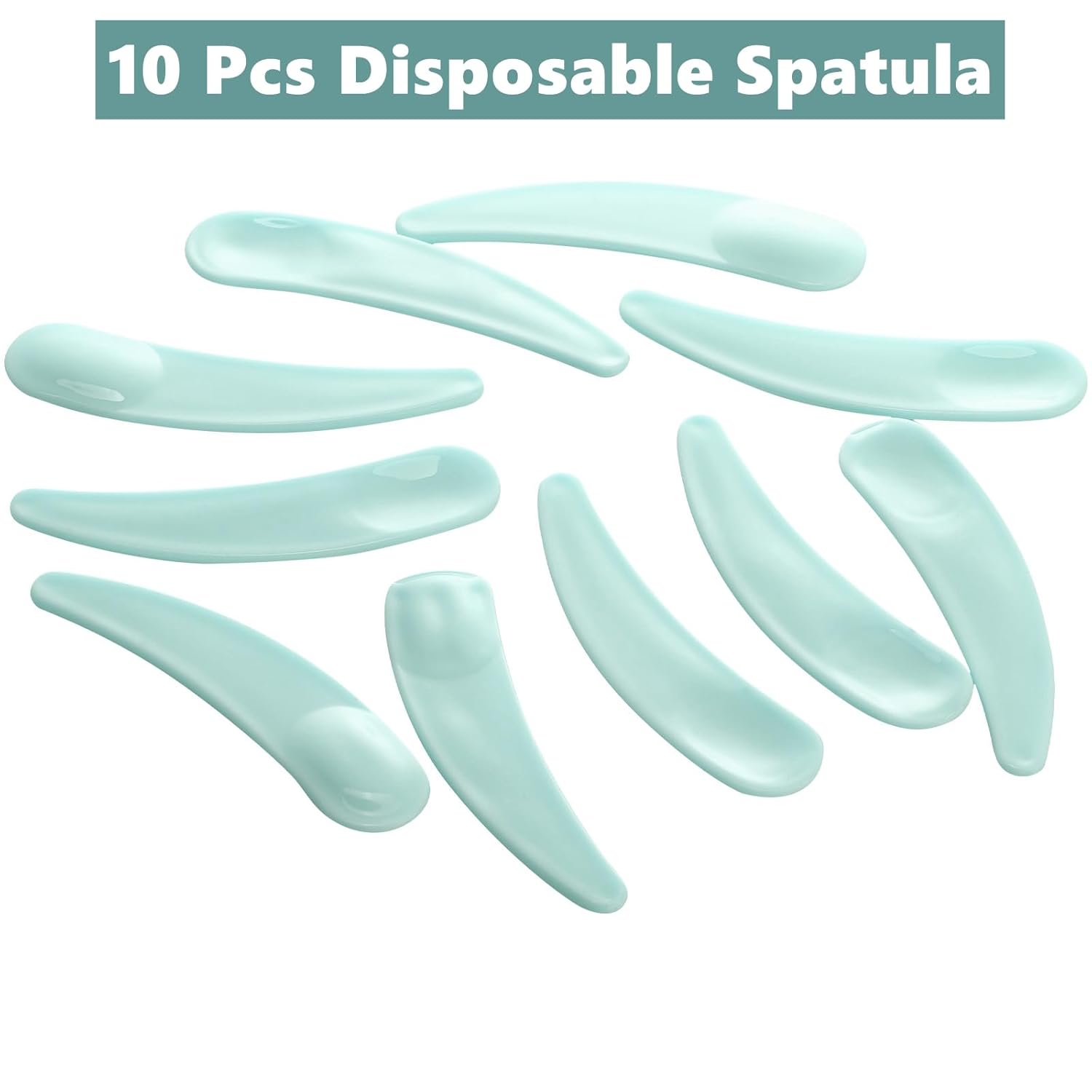 Refillable Cosmetic Sample Jars - 100 Pack 10g (0.35oz) Green Small Travel Containers with Lids + 10 Mini Makeup Spatulas - BPA Free-BrightBean Baby