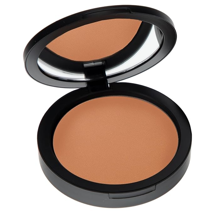 Mineral Dual Powder in Toasted (Medium Dark Tan) | 4-in-1 Pressed Mineral Foundation with SPF 15 for Flawless Glow & Soft Looking Skin | Oil Free, Talc Free, Gluten Free | 0.45 Oz | by Mommy Makeup-BrightBean Baby