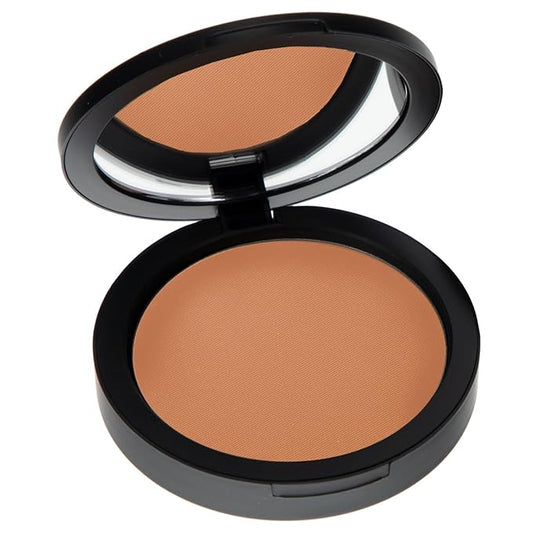 Mineral Dual Powder in Toasted (Medium Dark Tan) | 4-in-1 Pressed Mineral Foundation with SPF 15 for Flawless Glow & Soft Looking Skin | Oil Free, Talc Free, Gluten Free | 0.45 Oz | by Mommy Makeup-BrightBean Baby