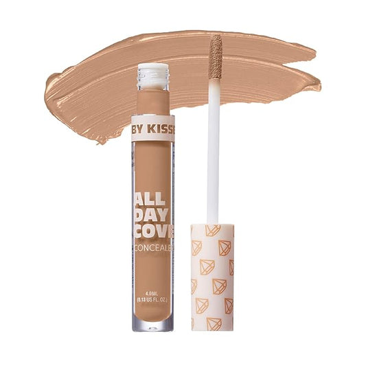 Ruby Kisses All Day Concealer Lightweight Full Coverage Multi-Use Concealer 0.13 Fl Oz (Natural Beige)-BrightBean Baby