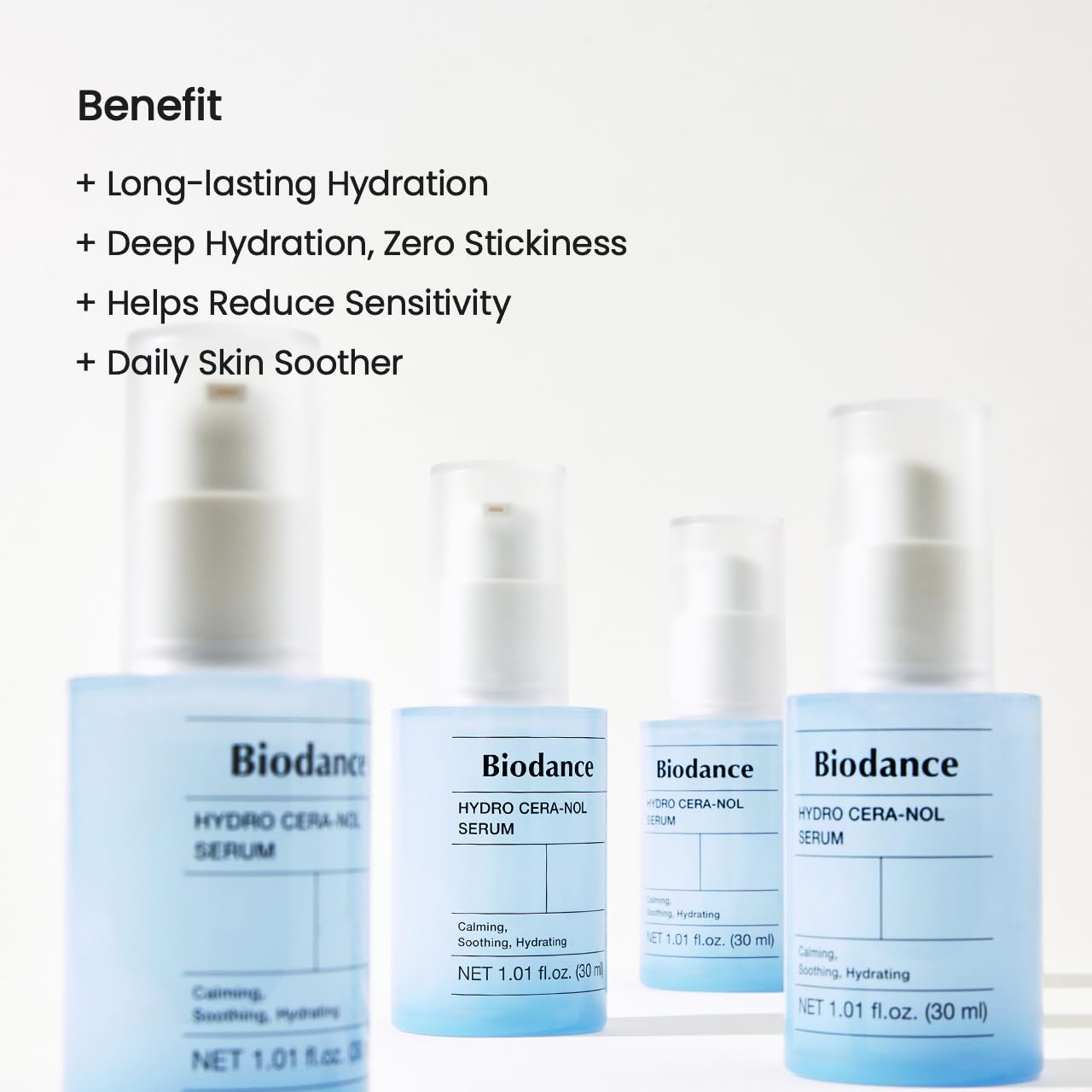 BIODANCE Hydro Cera-Nol Serum, Hydrating, Quick Soothing Effect, Redness Reducing, Hydration Boost Serum for Sensitive Skin, Korean Skincare | 1.01 fl.oz x 1 ea-BrightBean Baby