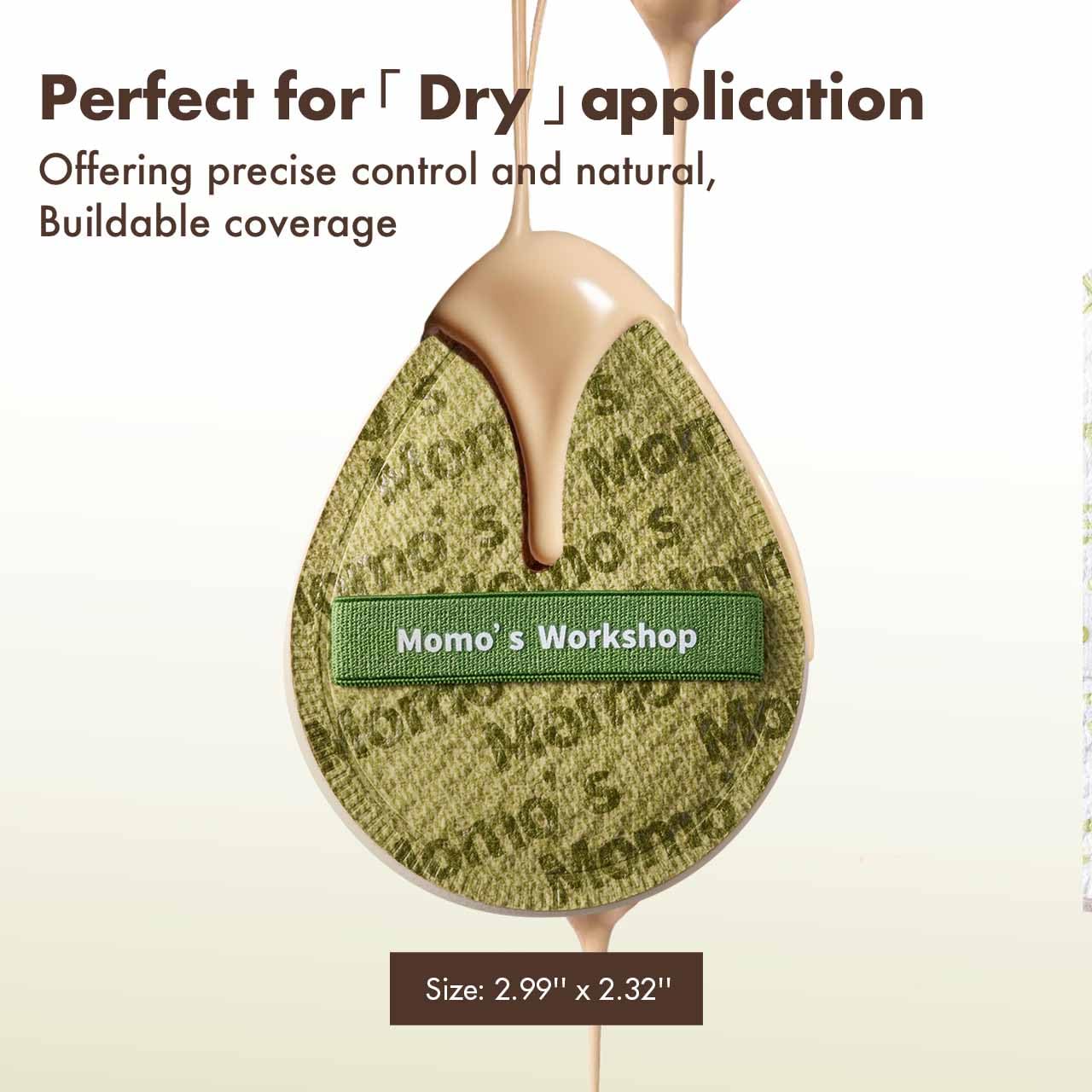 Light Green Denim Makeup Sponges,Super Soft Blenders Sponge for Full Coverage Foundation,Perfect for Oily Skin & Longwear Makeup,Travel Friendly&Reusable,2pcs Puffs &Storage Case-BrightBean Baby