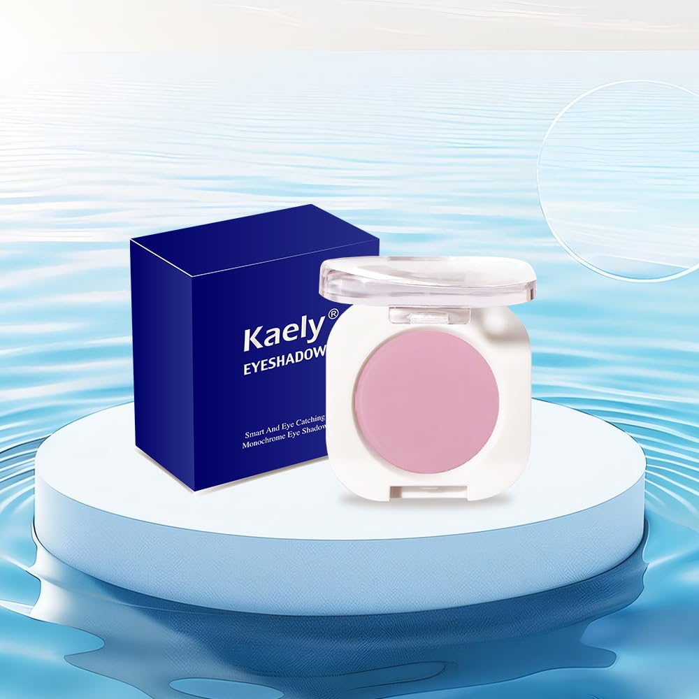 Single Matte Eye Shadow Palette Makeup, Light Peach Matte Eyeshadow for Women, Monochrome Eye Shadow Makeup, Pigmented Waterproof Sombras Para Ojos, Vegan, Talc, Paraben & Cruelty Free, 02-BrightBean Baby