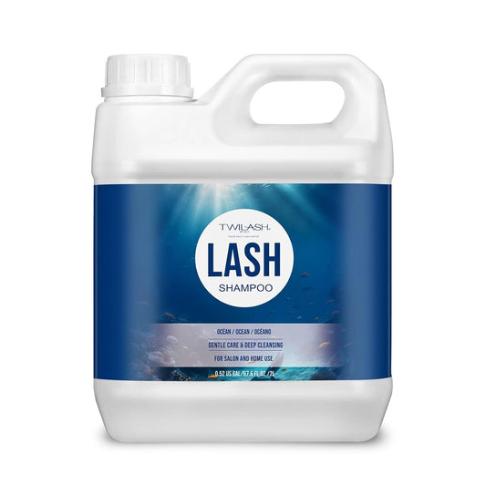 Lash Shampoo Bulk, Eyelash Cleanser for Extensions 2 Liters, Safe Makeup Remover, Non-irritating or Burning Eyelid Foaming Cleanser for Professional Salon and Home Use (Ocean-2L)-BrightBean Baby