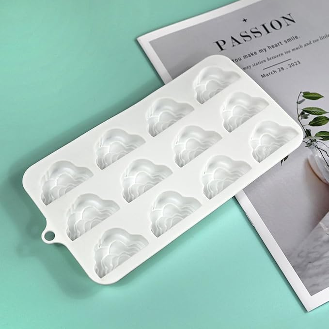 mostsom Silicone Mold Savarin Chocolate Molds Star Mountain Mousse Cake Mold DIY Bakeware Molds (B_8.88x4.6x0.6 inch)