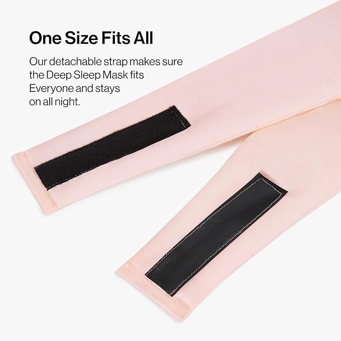 Dore & Rose Deep Sleep Mask Light Blocking, 23 Momme Mulberry Silk Eye Mask, Ultra Soft, Adjustable - Travel Sleeping Mask for Men & Women - Pink-BrightBean Baby