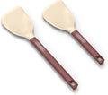 Silicone Small Spatula for Cooking Flexible Beveled Turner with Solid Inner Core and Heat Resistant Nylon Handle Ideal Spatula for Non-Stick Cookware