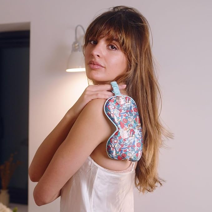 SMUG Satin Sleep Mask & Eye Mask | Travel Sleep Masks for Women & Men | Soft Sleeping Eye Mask to Nourish Skin & Reduce Dark Circles | Eye Sleep Mask Shades to Block Out Light | Tattoo-BrightBean Baby