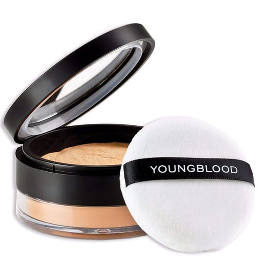 Youngblood Clean Luxury Cosmetics Hi-Def Hydrating Loose Powder, Warmth | Matte Shine Control Translucent Setting Finishing Blur Powder | Vegan, Cruelty-Free-BrightBean Baby