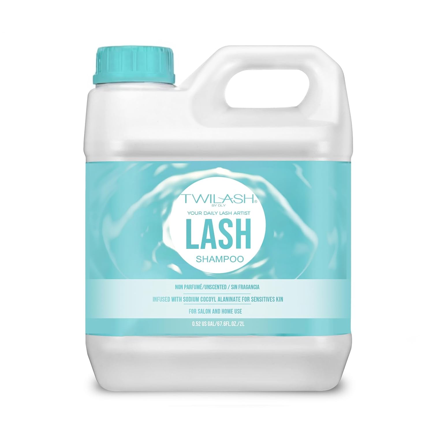 Lash Shampoo Bulk Upgraded Formula, Eyelash Cleanser for Extensions 2 Liters, Safe Makeup Remover, Non-irritating or Burning Eyelid Foaming Cleanser for Professional Salon and Home Use-BrightBean Baby