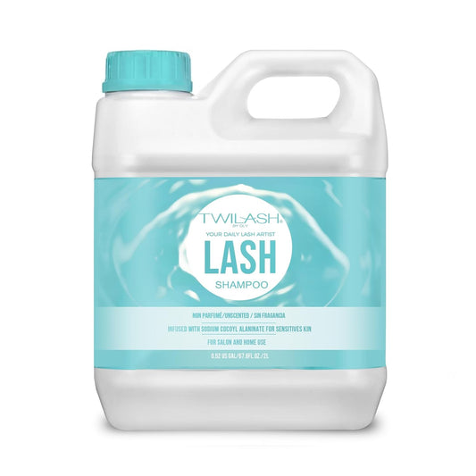 Lash Shampoo Bulk Upgraded Formula, Eyelash Cleanser for Extensions 2 Liters, Safe Makeup Remover, Non-irritating or Burning Eyelid Foaming Cleanser for Professional Salon and Home Use-BrightBean Baby
