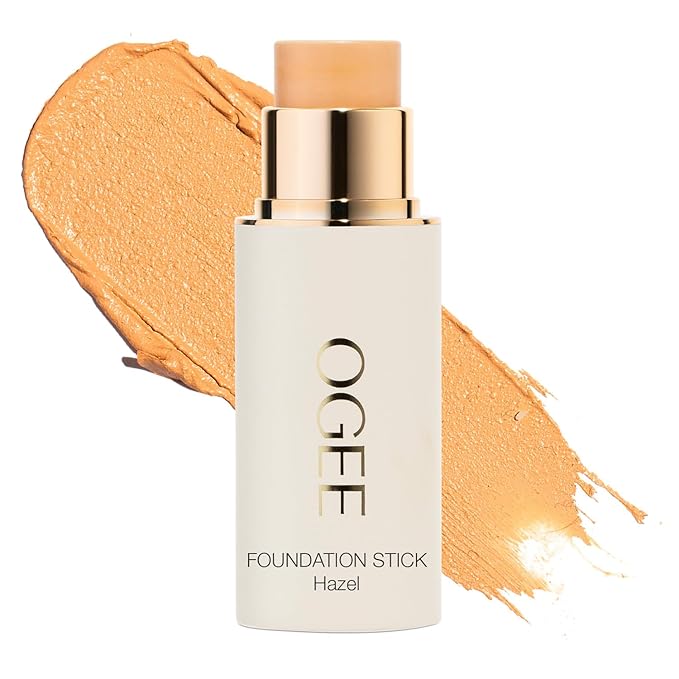 Ogee Sculpted Complexion Foundation Stick (Hazel 2.00N - Light, Golden Undertones) Full Coverage Foundation Makeup - Instantly Balance & Even Complexion - 70% Organic Ingredients-BrightBean Baby