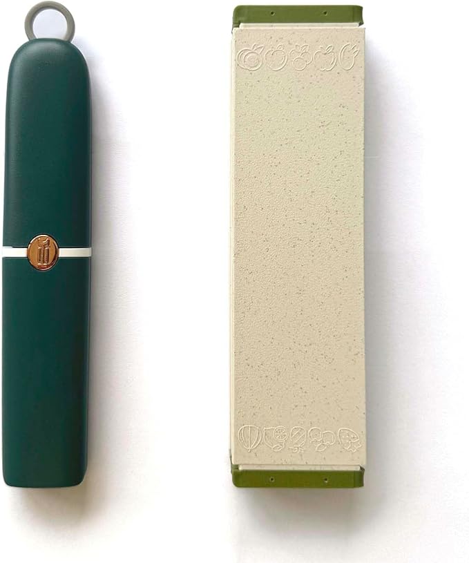 5-in-1 Small Cutting Board Set，Multifunctional Travel Stainless Steel Fruit Knife with cover，Outdoor Portable Peeling Fruit Potato Peeler for Travel, Camping, Kitchen (green)