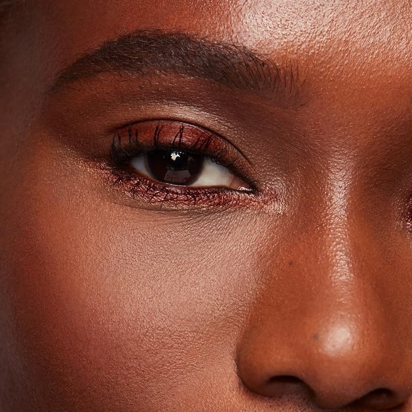 MAKE Beauty Continuum Waterproof Gel Eyeliner Pencil. Creamy, Pigmented Multi-Use, including Waterline with Built-in Sharpener and Blending Brush. Smudge-Proof Makeup. Shade - Retrograde, Burnt Red-BrightBean Baby