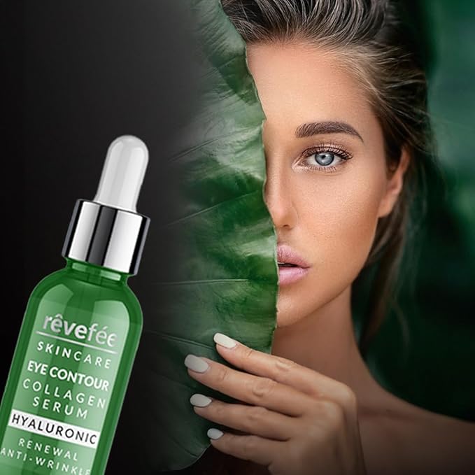 collagen hyaluronic eye serum; reduces dark circles, puffiness, fine lines and eye bags., Yellow-BrightBean Baby