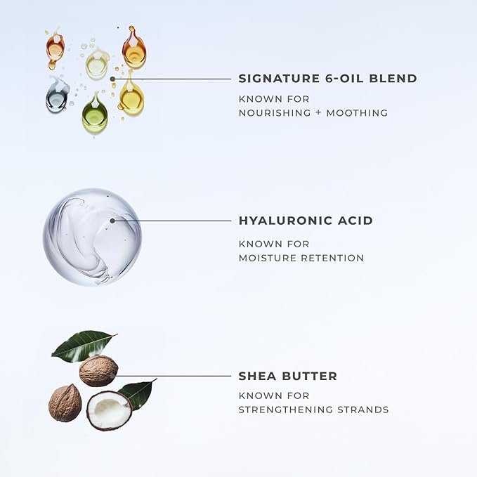 XMONDO Hydrify Ultra Hydrating Mask - Deep Conditioning Treatment for Dry, Damaged Hair, Intense Moisture with Hyaluronic Acid, Shea Butter, and Our Signature 6 Oil Blend 7.95 fl. oz.,-BrightBean Baby