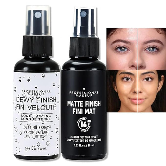 Kaely 2IN1 Hydrating Setting Spray for Face,Primer Face Makeup Matte Dewy Finish,Waterproof Setting Spray for Makeup Long Lasting,Oil Control,maquillaje Up To 16 Hours,Vegan & Cruelty-Free-BrightBean Baby