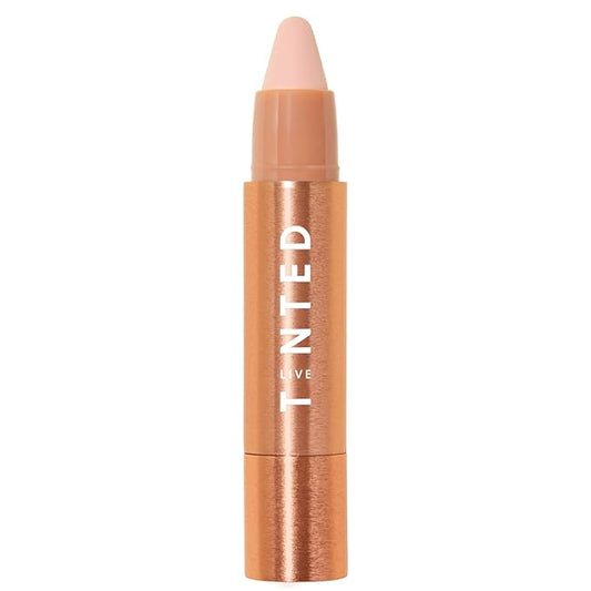 Live Tinted Huestick: All-over Color Corrector Multistick for Brighter, Balanced Skin, Works on Lips, Cheeks, And Eyes, Vitamins C+E Soothes, Heals & Nourishes Damaged Skin - Aura 3g / 0.1oz-BrightBean Baby