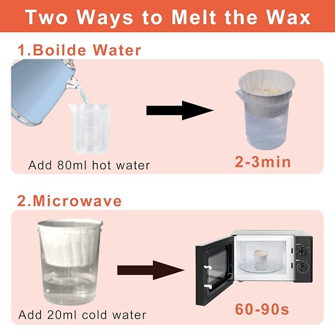 Nose & Ear Hair Wax Kit for Men & Women, 100g Wax with 20 Applicators, Safe Home Grooming Solution for Painless 15-20 Time Usage-BrightBean Baby