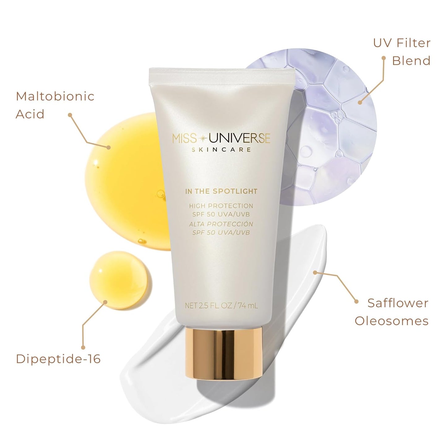 In The Spotlight SPF 50 Sun Protection and Skincare Enhancer, Facial Skin Care Product with Hyaluronic Acid, Sun Screen Protector for Faces, Personal Face Sunscreen Regimen-BrightBean Baby