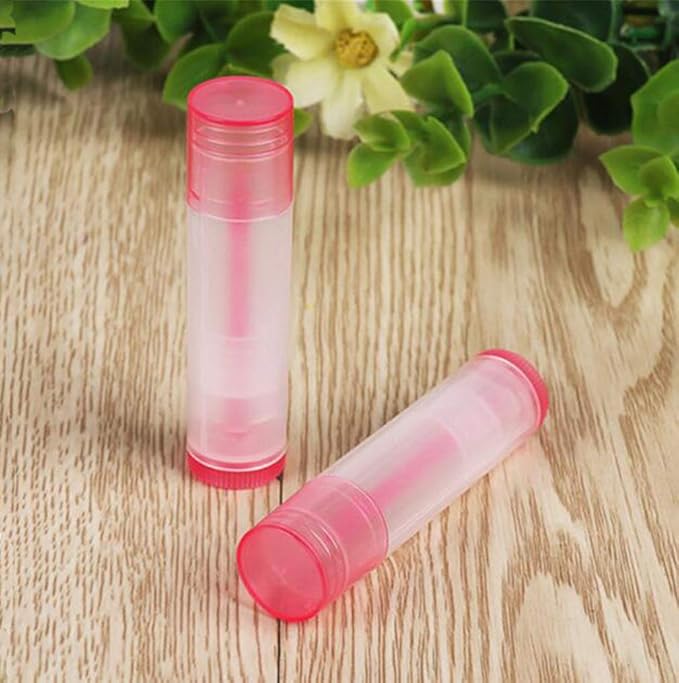 5ml 50 Pcs Empty Clear Lip Balm Tubes Containers with Twist Bottom and Multi Color Caps for Making Lip Balm,DIY Cosmetic Tubes-BrightBean Baby