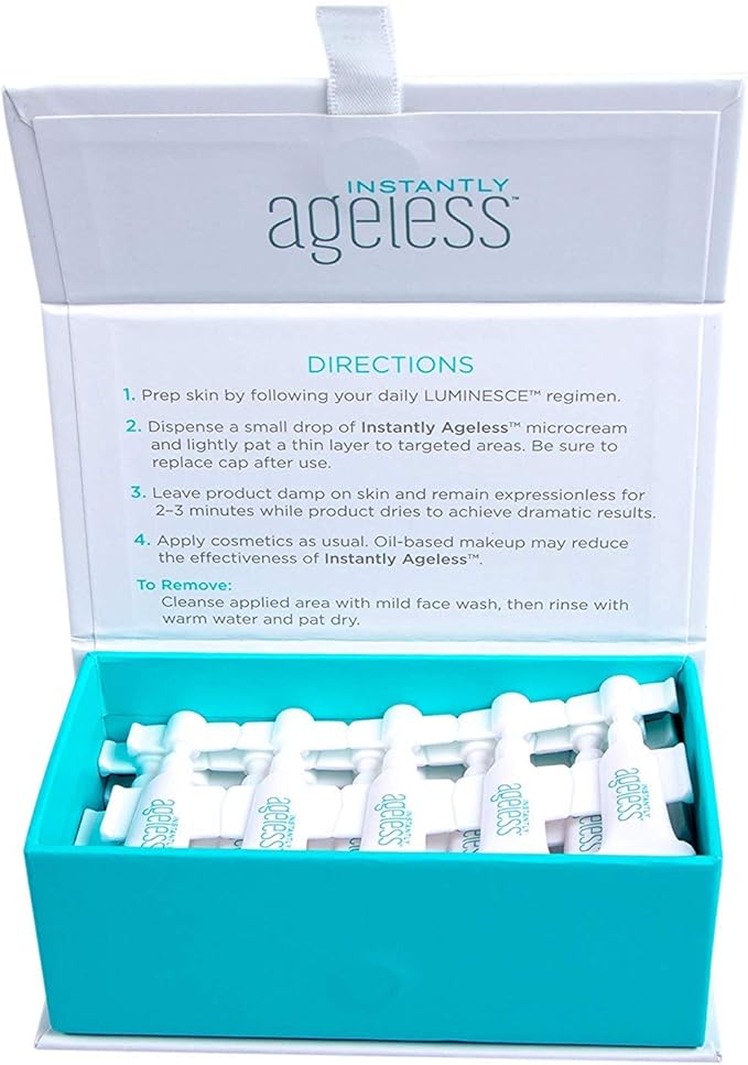 Instantly Ageless Facelift in A Box - Instant Eye Bag Remover Puffiness -1 Box of 25 Vials - Instant Under Eye Bags Remover - Wrinkle Tightener - Instant Wrinkle Remover for Face Instant Lift-BrightBean Baby