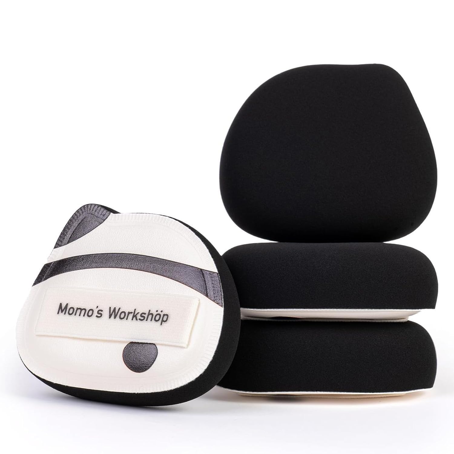 Panda Air Marshmallow Puff,Makeup Sponge,Rubycell Material,Pointed Tip for Concealer + Flat Side for Foundation, Longwear Makeup, Travel Friendly & Reusable,2pcs Puffs & Storage Case-BrightBean Baby