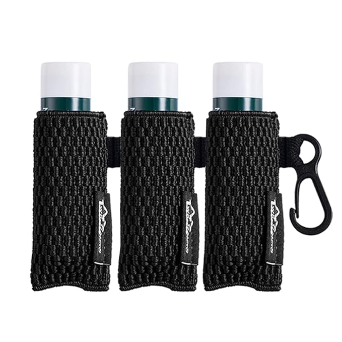 WKieason Lip Balm Sleeves Holder Keychain 3pcs Clip on Chapstick Keychain Holder Pouch Tight-Knit Elastic Lipstick Key Chain Holder (Black)-BrightBean Baby