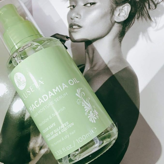 Luseta Macadamia Oil Hair Moisture Serum Nourishing & Revitalizing for Normal and Dry Hair 3.38oz-BrightBean Baby