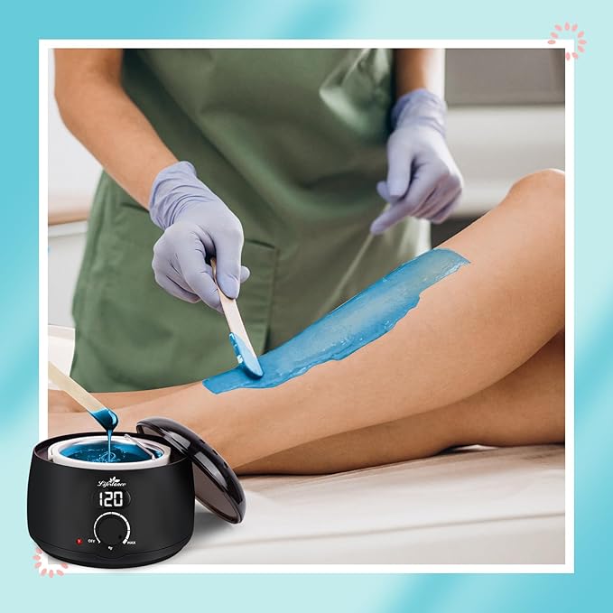 Lifestance Professional Wax Pot Warmer, L2 Premium Digital Wax Melt Machine for Hair Removal, 500ml 14oz LCD Wax Heater for Hard Wax Beads Fast Heat, Home Waxing for Body Brazilian Bikini Face Eyebrow-BrightBean Baby