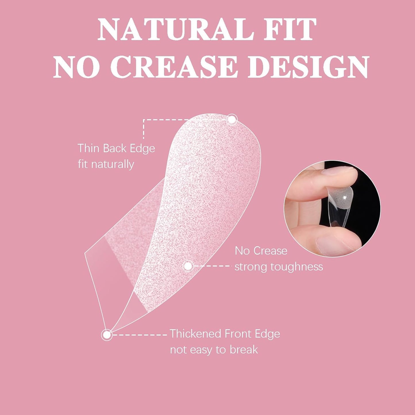 Extra Short Square Nail Tips, SSWSBYKE Gel Acrylic Nail Tips for Full Cover Pre-Shaped Fake Nails Tips Half Matte Press On Nails for Extension Home DIY Salon 300pcs 15 Sizes-BrightBean Baby