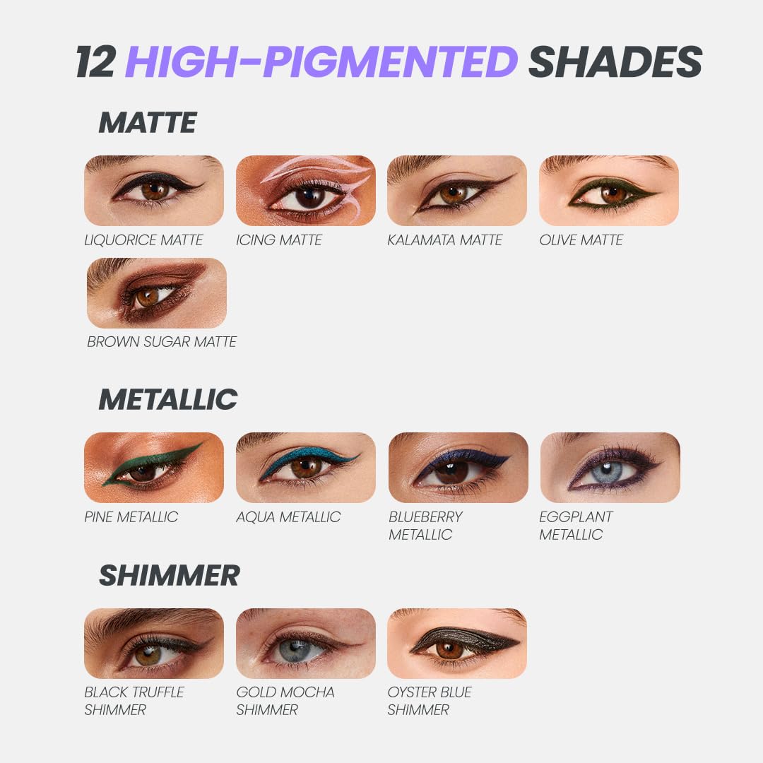 Wonderskin 1440 Longwear Green Eyeliner Pencil with Sharpener - Waterproof, Sharpenable Eyeliner Pencil & Smudge Proof Green Eye Liner Pencils (Olive)-BrightBean Baby