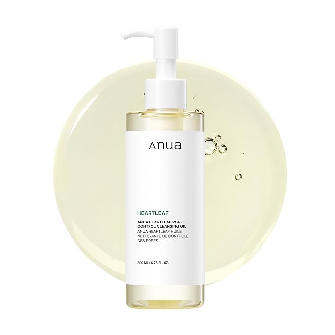 Anua Heartleaf Pore Control Cleansing Oil, Oil Cleanser for Face, Makeup Blackhead Remover, Korean Skin Care 6.76 fl oz(200ml) (original)-BrightBean Baby