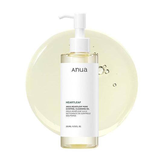 Anua Heartleaf Pore Control Cleansing Oil, Oil Cleanser for Face, Makeup Blackhead Remover, Korean Skin Care 6.76 fl oz(200ml) (original)-BrightBean Baby
