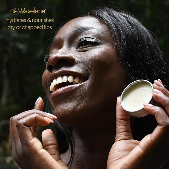 Waxelene Original Aerated Lip Balm Tin 4pc, Best Lip Balm Ever Organic Multipurpose Ointment Baby Eczema Dry Sensitive Skin Body Hand Face Moisturizer-BrightBean Baby