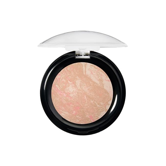 LAURA GELLER NEW YORK Award-Winning Baked Balance-n-Brighten To Go Travel Size Color Correcting Powder Foundation - Porcelain - Buildable Light to Medium Coverage - Demi-Matte Natural-BrightBean Baby